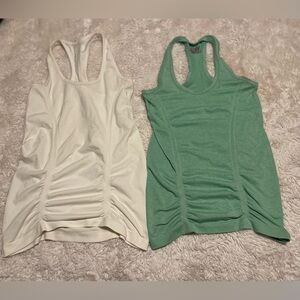 2 Athleta Fastest Track Muscle Tank Top Women's Athletic Seamless Size XS